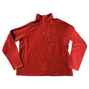 L.L. Bean Men’s Red Fleece Pullover Size Large